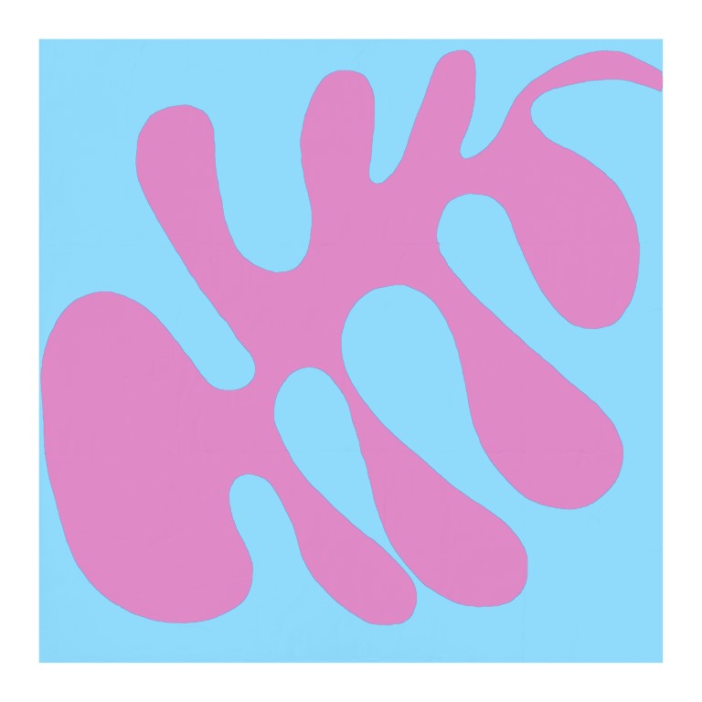 Swoosh Abstract Blue w Liliac