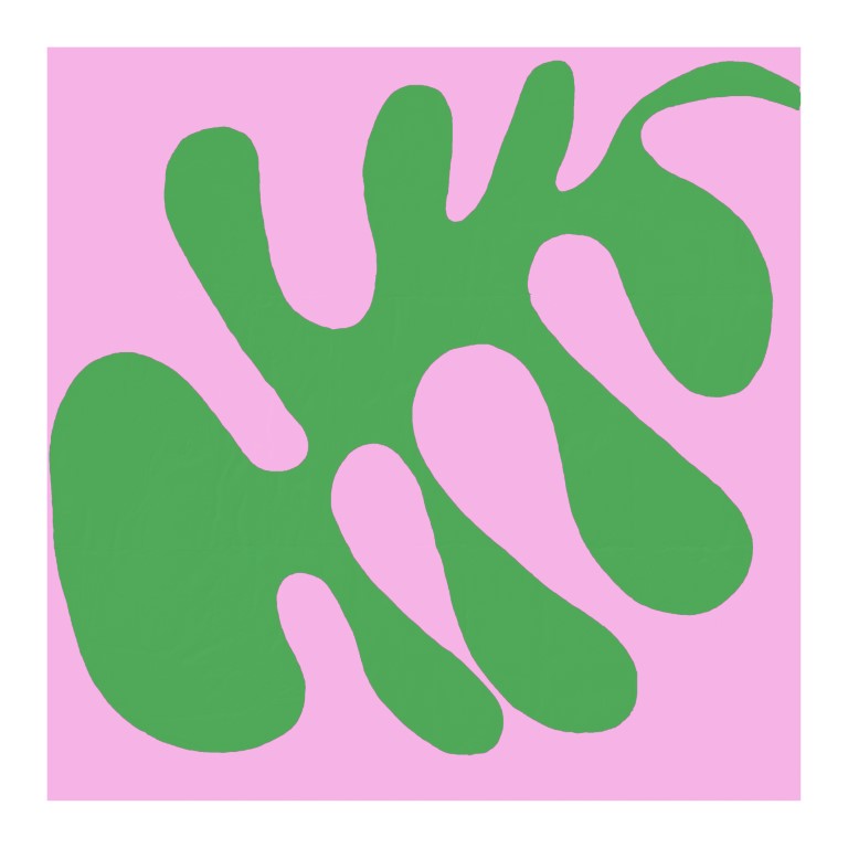 Swoosh Abstract Lilac w Green