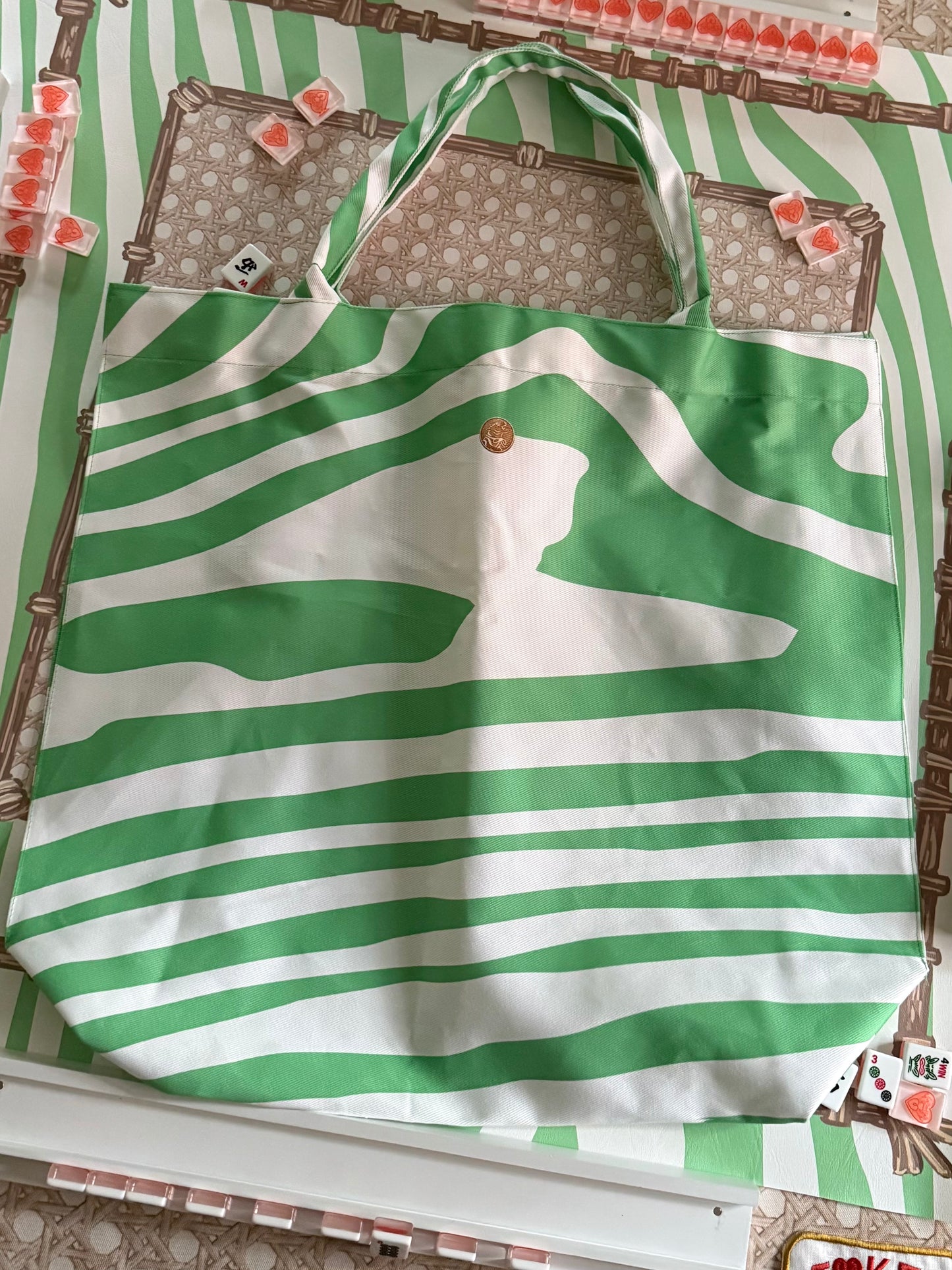Jumbo Slouchy Tote - FAUX BOIS
