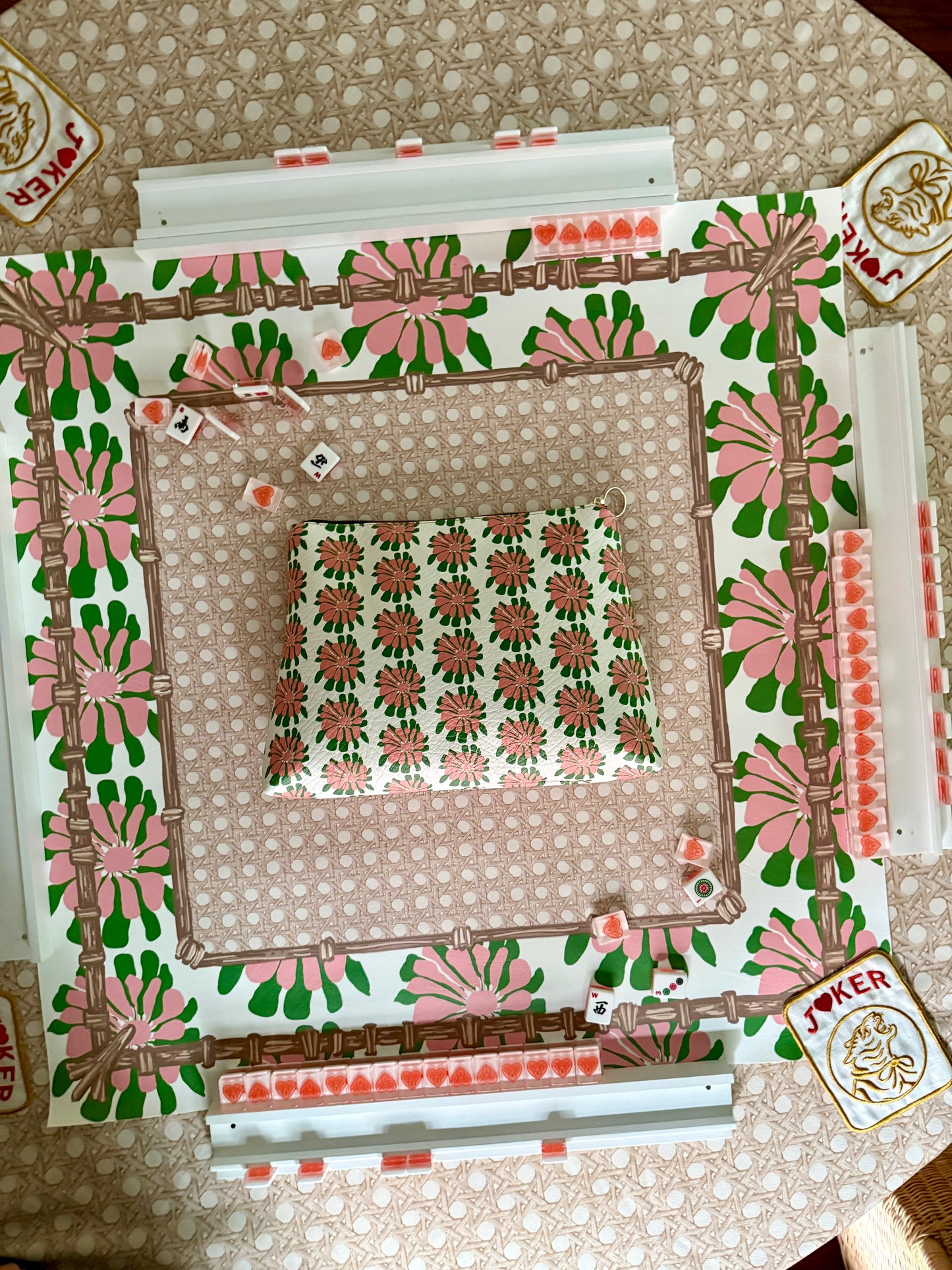 Mahjong Gaming Mat, KATY'S VINTAGE HAWAIIAN DRESS